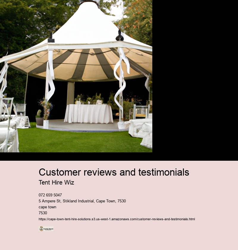 Customer reviews and testimonials